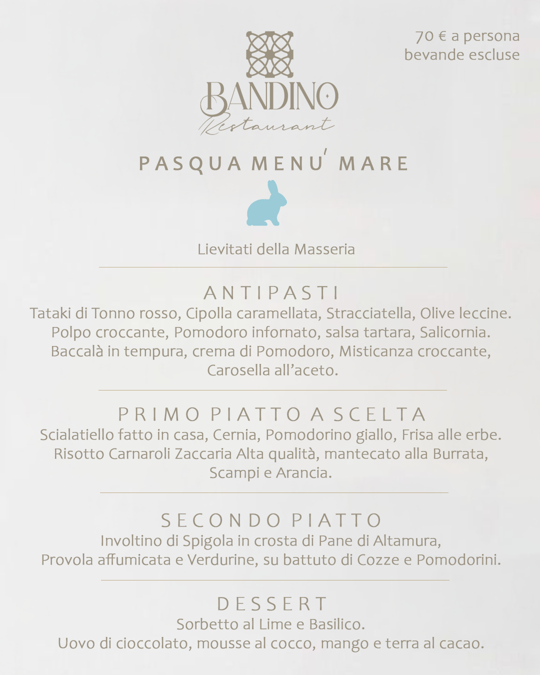 pasqua 2026 menù mare